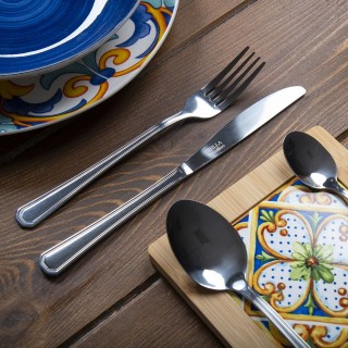 Galileo Σετ 16 μαχαιροπίρουνα από ανοξείδωτο ατσάλι ασημί λαμπερό I...