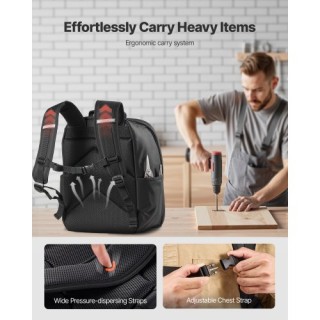 VEVOR Σακίδιο Εργαλείων 49 Θήκες Ανθεκτικό στη Φθορά για Ηλεκτρολόγ... VEVOR Σακίδιο Εργαλείων 49 Θήκες Ανθεκτικό στη Φθορά για Ηλεκτρολόγ...