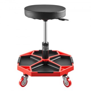 VEVOR Ρυθμιζόμενο Σκαμπό Μηχανικού με Ρόδες 300 lbs Φορτίο YXXCDDJL...