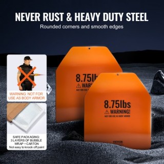 VEVOR  Καμπύλες Πλάκες Γιλέκου 2x8.75 LB για Προπόνηση Δύναμης  BXG...