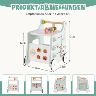 Costway Πράσινο Ξύλινο Περπατούρα με Αποθηκευτικό Χώρο - Ζαχαροπλασ... Costway Πράσινο Ξύλινο Περπατούρα με Αποθηκευτικό Χώρο - Ζαχαροπλασ...