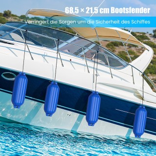 Costway  Ναυτικός Προστατευτικός Προφυλακτήρας PVC με Ενισχυμένη Αν...