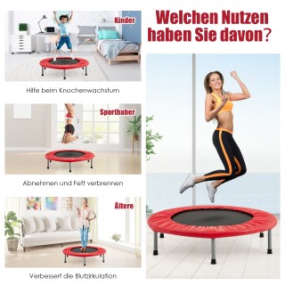 Costway  Μίνι Τραμπολίνο Εύκολα Αναδιπλούμενο για Παιδιά με Βάρος Α...