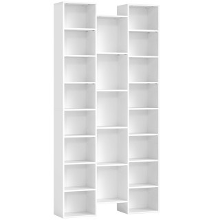 HOMCOM Σύγχρονη Ξύλινη Βιβλιοθήκη Υψος 181 εκ με 21 Θέσεις και 10 Ρ...