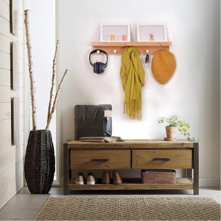 BAKAJI Κρεμάστρα Τοίχου Ξύλινη Μπαμπού με 5 Γάντζους και Ράφι 028... BAKAJI Κρεμάστρα Τοίχου Ξύλινη Μπαμπού με 5 Γάντζους και Ράφι 028...