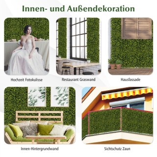 Costway Τεχνητός Φράκτης Τοπίου για Εσωτερική & Εξωτερική Διακόσμησ... Costway Τεχνητός Φράκτης Τοπίου για Εσωτερική & Εξωτερική Διακόσμησ...