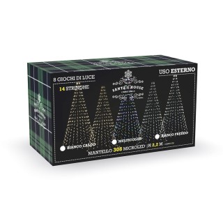 Kooper Σφαιρίδια LED Mantello 308 Θερμό Λευκό, 14 Σειρές, Ύψος 22m,...