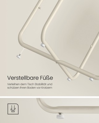 Μικρό Στρογγυλό Τραπεζάκι με Καλάθι Αποθήκευσης, Μοντέρνο, Λευκό VA... Μικρό Στρογγυλό Τραπεζάκι με Καλάθι Αποθήκευσης, Μοντέρνο, Λευκό VA...