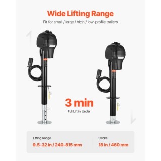 VEVOR Ηλεκτρικός Γρύλος Ρυμουλκούμενου 3500 lbs για Τροχόσπιτο & Κα...