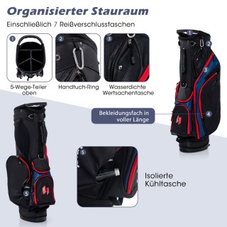 Costway Σετ Ανδρικών Μπλε Δεξιόχειρων Μπαστουνιών Γκολφ 11 Τεμαχίων... Costway Σετ Ανδρικών Μπλε Δεξιόχειρων Μπαστουνιών Γκολφ 11 Τεμαχίων...