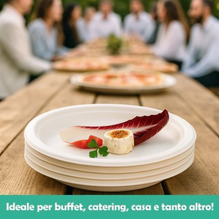 Shally Dogan 500 Οικολογικά Ρηχά Πιάτα μιας Χρήσης από 100% Βιοδιασ... Shally Dogan 500 Οικολογικά Ρηχά Πιάτα μιας Χρήσης από 100% Βιοδιασ...