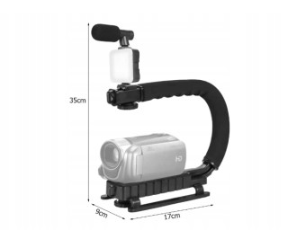 Vlogging Kit - Πλήρες Σετ Δημιουργίας Περιεχομένου Τρίποδο ,Λάμπα L...