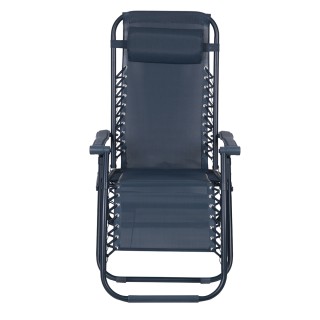 Galileo Πολυθρόνα χαλάρωσης Rio Est σε μπλε χρώμα με σκελετό από αν...