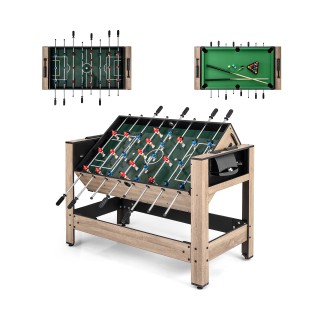 Costway Περιστρεφόμενο Τραπέζι Παιχνιδιών 2 σε 1 124 εκ - Συνδυασμό...