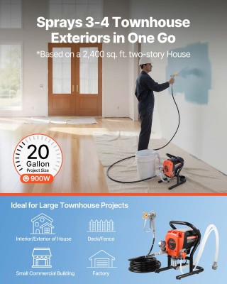 VEVOR Πιστόλι Βαφής Airless 900W με Αξεσουάρ Καθαρισμού ZSSPTJ900W0... VEVOR Πιστόλι Βαφής Airless 900W με Αξεσουάρ Καθαρισμού ZSSPTJ900W0...