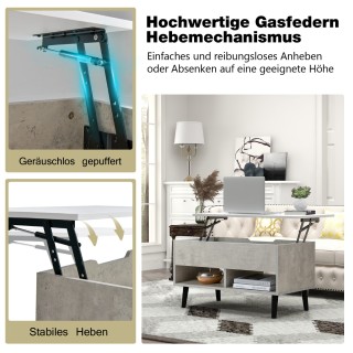 Costway Μοντέρνο Τραπεζάκι Σαλονιού με Ανυψούμενη Επιφάνεια και Απ... Costway Μοντέρνο Τραπεζάκι Σαλονιού με Ανυψούμενη Επιφάνεια και Απ...