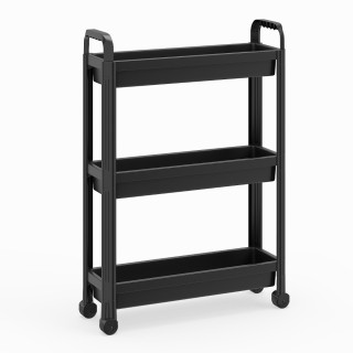 Costway Στενό τροχήλατο ραφάκι 3 επιπέδων με λαβές για κουζίνα και ... Costway Στενό τροχήλατο ραφάκι 3 επιπέδων με λαβές για κουζίνα και ...