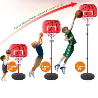 BAKAJI Καλάθι Μπάσκετ με Βάση για Παιδιά Ρυθμιζόμενο Ύψος έως 150 ... BAKAJI Καλάθι Μπάσκετ με Βάση για Παιδιά Ρυθμιζόμενο Ύψος έως 150 ...