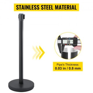 Σετ Κιγκλιδωμάτων Ελέγχου Πλήθους VEVOR, 6 Τεμαχίων, με Κόκκινη Ζών...