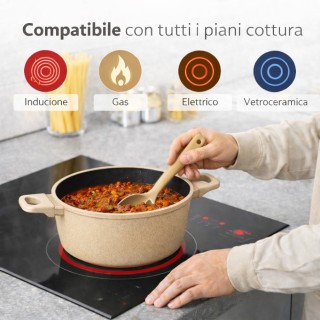 BAKAJI Σετ Κατσαρολών Serena Tortora 11 Τεμαχίων από Χυτό Αλουμίνιο...