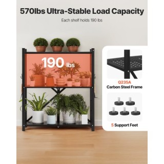 VEVOR Ράφι Αποθήκευσης 3 Επιπέδων με Ρόδες YDKZDHJHS3C1P6WN0001V0 VEVOR Ράφι Αποθήκευσης 3 Επιπέδων με Ρόδες YDKZDHJHS3C1P6WN0001V0