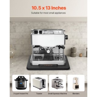 VEVOR Μαύρος Συρόμενος Δίσκος 10.5 x 13 ιντσών για Καφετιέρα CFSBHK...