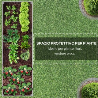 Outsunny  Ορθογώνια Ζαρντινιέρα από Ξύλο Έλατου με Ρόδες και Φρένο,...