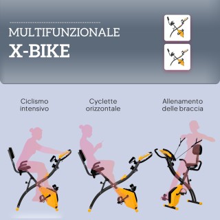 HOMCOM Πτυσσόμενο Στατικό Ποδήλατο με Μαγνητική Αντίσταση 8 Επιπέδω... HOMCOM Πτυσσόμενο Στατικό Ποδήλατο με Μαγνητική Αντίσταση 8 Επιπέδω...