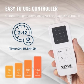 VEVOR  Ηλεκτρική Θερμαινόμενη Υποστρώματα 150 x 80 cm με Χρονοδιακό...