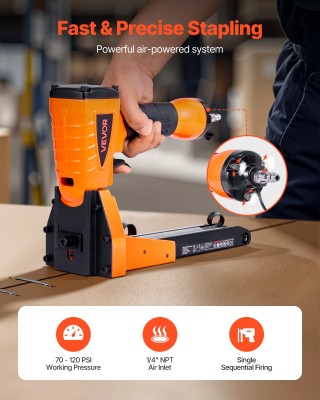 VEVOR Πνευματικό Κουτί Κλεισίματος Συρραπτικό, 13 Gauge, 1-3/8 Στεφ...