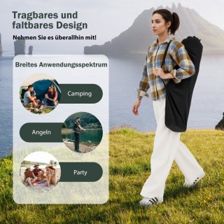 Costway Καρεκλάκι Κατασκήνωσης με Αποσπώμενο Υποπόδιο, Ρυθμιζόμενη ... Costway Καρεκλάκι Κατασκήνωσης με Αποσπώμενο Υποπόδιο, Ρυθμιζόμενη ...