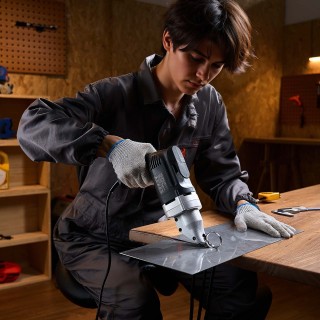 VEVOR Ηλεκτρικό Ψαλίδι Μετάλλων, 480W, 360° Περιστρεφόμενη Κεφαλή, ...