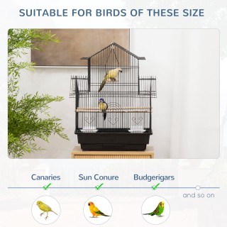 PawHut Bird Cage με λαβή μεταφοράς και αφαιρούμενο δίσκο, σε μέταλλ... PawHut Bird Cage με λαβή μεταφοράς και αφαιρούμενο δίσκο, σε μέταλλ...