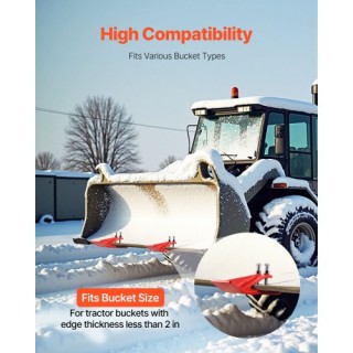 VEVOR Προστατευτικά Άκρα Κάδου Τρακτέρ, Heavy Duty Ατσάλινο Ζεύγος ...