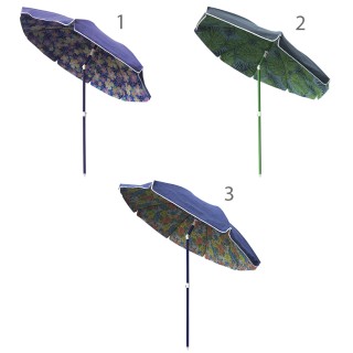 Galileo Διπλή Ομπρέλα Παραλίας 2 μ με Κλίση 8 Ακτίνες από Ατσάλι Πε...