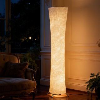 HOMCOM Μοντέρνο Φωτιστικό Δαπέδου με Διακόπτη Ποδιού, από Ατσάλι κα...