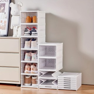 Πτυσσόμενη Ντουλάπα Παπουτσιών 105 x 34,5 x 25,5cm Λευκό BN1117  GEM