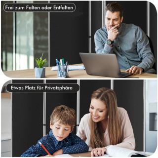 Costway Πτυσσόμενο Παραβάν 4 Τμημάτων με Μεταλλικό Σκελετό και Υφασ...