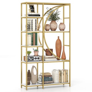 Costway Ραφιέρα Βιβλιοθήκης 100x30x177cm με Μεταλλική Κατασκευή σε ... Costway Ραφιέρα Βιβλιοθήκης 100x30x177cm με Μεταλλική Κατασκευή σε ...