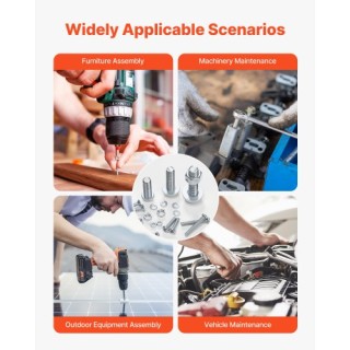 VEVOR Σετ Βιδών & Παξιμαδιών 2250 Τεμαχίων, Μετρικό & Αυτοκρατορικό... VEVOR Σετ Βιδών & Παξιμαδιών 2250 Τεμαχίων, Μετρικό & Αυτοκρατορικό...