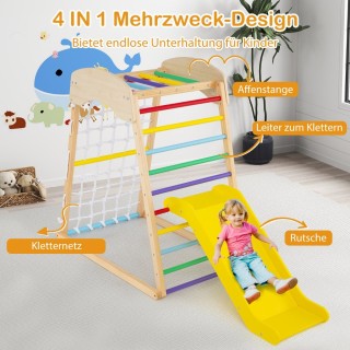 Costway 6-σε-1 Ξύλινη Εσωτερική Παιδική Χαρά Ζούγκλας για Παιδιά TS... Costway 6-σε-1 Ξύλινη Εσωτερική Παιδική Χαρά Ζούγκλας για Παιδιά TS...