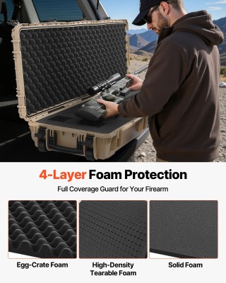 VEVOR Αδιάβροχη και Ανθεκτική Θήκη Όπλου IP67, 1320 mm, με Σχήματα ... VEVOR Αδιάβροχη και Ανθεκτική Θήκη Όπλου IP67, 1320 mm, με Σχήματα ...