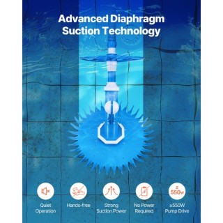 VEVOR Καθαριστής Πισίνας με 12 Σωλήνες για Εντός/Εκτός Εδάφους XSYC...