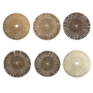 Villa DEste  Σετ 6 τμχ Στρογγυλό πλέξιμο σουπλά από χαρτί 38 εκ Cho...