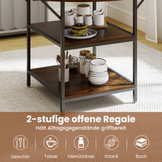 Costway Στρογγυλό Τραπέζι Φαγητού 120 εκ. για 4-6 Άτομα με 2 Επίπεδ... Costway Στρογγυλό Τραπέζι Φαγητού 120 εκ. για 4-6 Άτομα με 2 Επίπεδ...