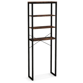 Costway  Ράφι Αποθήκευσης Μπάνιου 4 Επιπέδων για Πάνω από την Τουαλ...