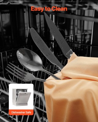 Σετ Μαχαιροπίρουνα 48 Τεμαχίων από Ανοξείδωτο Ατσάλι – Μαύρο 430BXG...