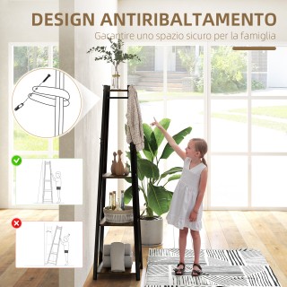 HOMCOM Καλόγερος με 8 Γάντζους, 3 Ράφια, 34x34x170 εκ, Καφέ 850-343... HOMCOM Καλόγερος με 8 Γάντζους, 3 Ράφια, 34x34x170 εκ, Καφέ 850-343...