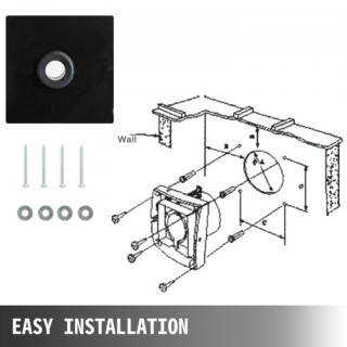 VEVOR 30CM Βιομηχανικός Εξαεριστήρας Μεταλλικός Αξονικός Ανεμιστήρα... VEVOR 30CM Βιομηχανικός Εξαεριστήρας Μεταλλικός Αξονικός Ανεμιστήρα...