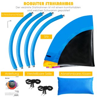 Costway Πολύχρωμη Κούνια Δέντρου για Παιδιά - Διάμετρος 100cm, Ρυθ... Costway Πολύχρωμη Κούνια Δέντρου για Παιδιά - Διάμετρος 100cm, Ρυθ...